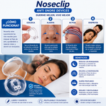 **🌙 Noseclip Antirronquidos | ¡Respirá Mejor y Dormí Más Cómodo! 😴✨**