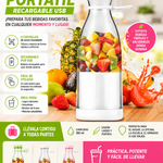 Licuadora Portatil 380 Ml Recargable