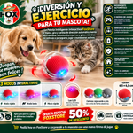 Pelota Inteligente Interactiva para Perros y Gatos – Movimiento Automático