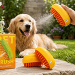 🐶🐱 Cepillo de Masaje con Spray para Mascotas 3x1