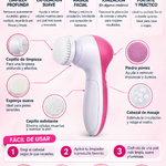 Cepillo Facial 5 en 1 – Limpieza Profunda, Exfoliación y Masaje